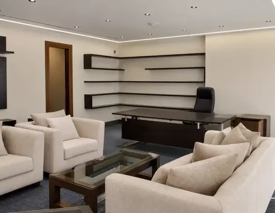 Executive lounge managed to completion under Murano's construction management