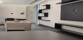 Murano media wall shelving detail